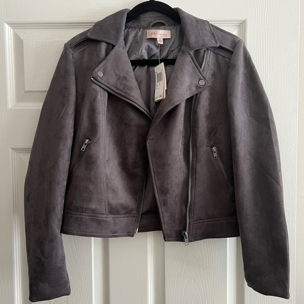 NWT Philosophy Suede Jacket